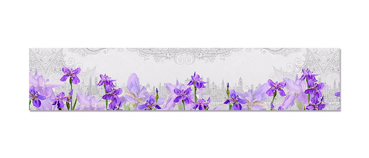 Наклейка виниловая на кухню Zatarga Ирисы акварельные 600х3000 мм (1283915696) Наклейка виниловая на кухню Zatarga Ирисы акварельные 600х3000 мм (1283915696)