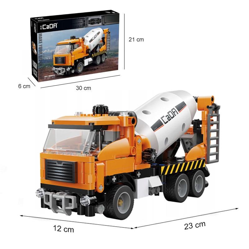 Конструктор детский CaDa Техника Бетономешалка для мальчика 368 дет. (22774742) - фото 3 Конструктор детский CaDa Техника Бетономешалка для мальчика 368 дет. (22774742) - фото 3