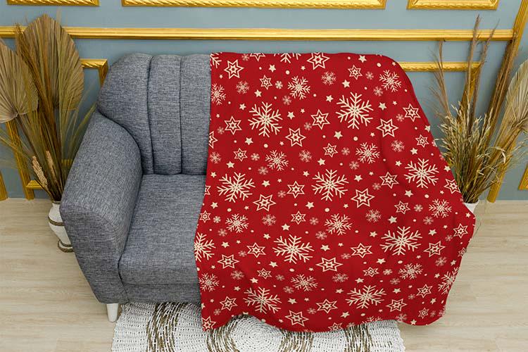 Плед плюшевый Веселое зимнее настроение однослойный 135х150 см (114623) Плед плюшевый Веселое зимнее настроение однослойный 135х150 см (114623)