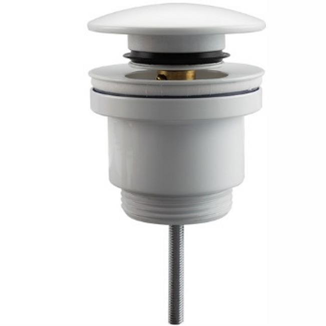 Донний клапан натискний для раковини Frap F62-6 без переливу Білий (126577) Донний клапан натискний для раковини Frap F62-6 без переливу Білий (126577)