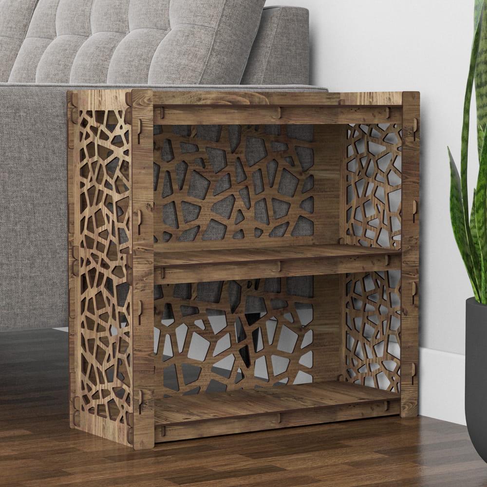 Тумба прикроватная деревянная Hexagonica Stones 600х600х254 мм (111714) - фото 2 Тумба прикроватная деревянная Hexagonica Stones 600х600х254 мм (111714) - фото 2