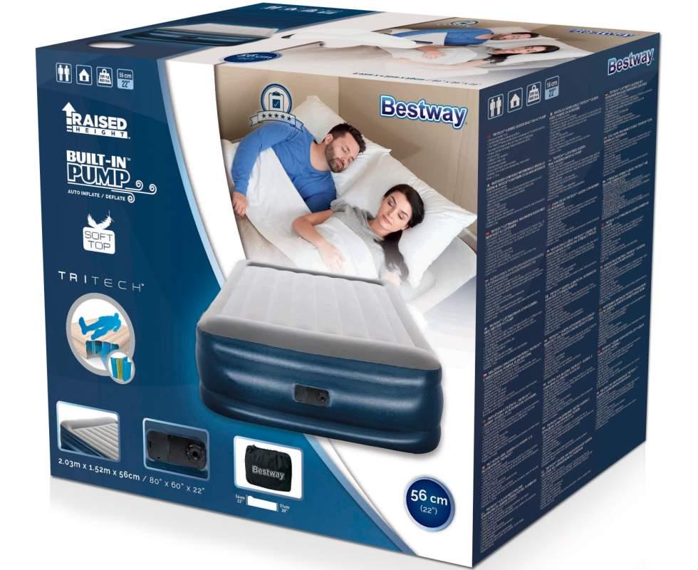 Матрас надувной двухместный Bestway 152 х 203 х 51 см со встроенным насосом (67614) - фото 8 Матрас надувной двухместный Bestway 152 х 203 х 51 см со встроенным насосом (67614) - фото 8