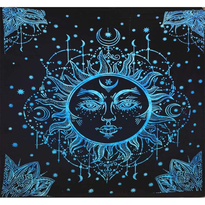 Покрывало двуспальное Сурья Голубой (9040641)