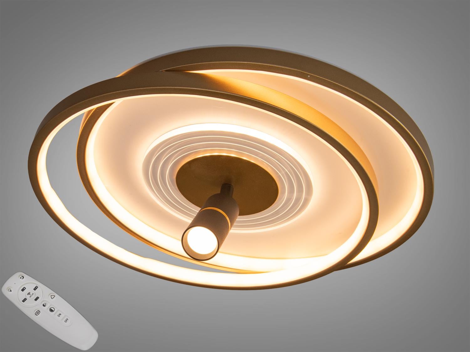 Люстра LED Diasha диммер/пульт/66Вт Белый/Золотой (5532WH/G dimmer)