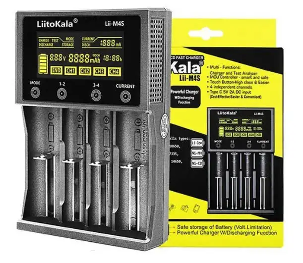 Зарядний пристрій Liitokala Lii-M4S (2497202601)