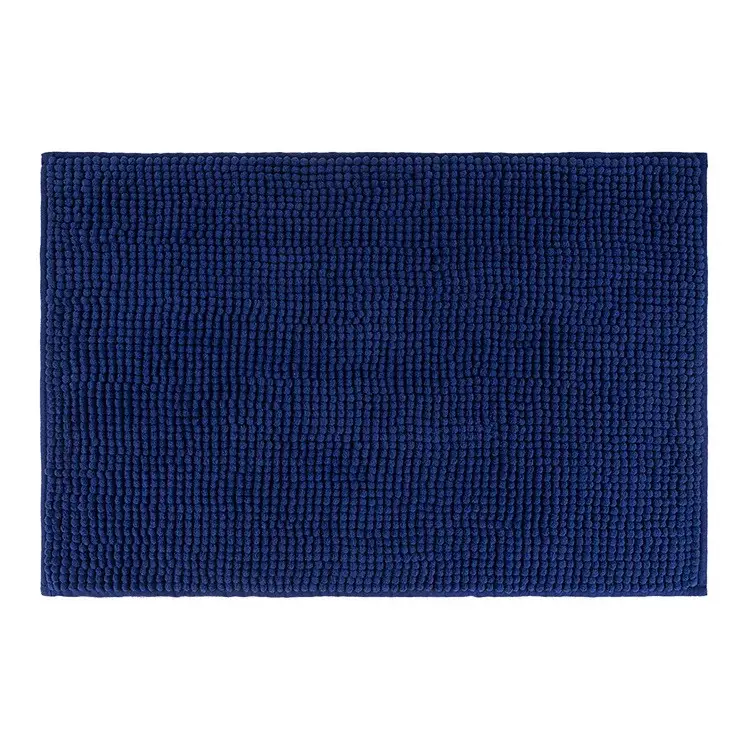 Коврик для ванны и душа нескользящий Bathlux мягкий длинный ворс Синий Коврик для ванны и душа нескользящий Bathlux мягкий длинный ворс Синий