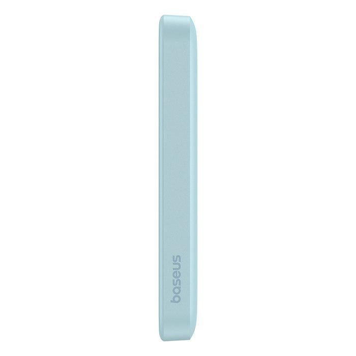 Повербанк BASEUS Magnetic Mini 5000mAh 20W с беспроводной зарядкой Qi 15W Blue (P10022107313-00) - фото 6