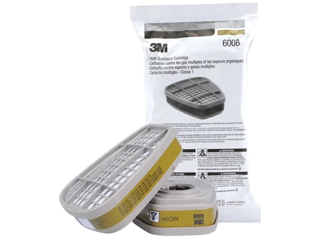 Картридж фильтр 3M 6006 универсальная защита от газов и паров для респираторов 6200/6502QL/7502/6800 /FF-402 - фото 2 Картридж фильтр 3M 6006 универсальная защита от газов и паров для респираторов 6200/6502QL/7502/6800 /FF-402 - фото 2