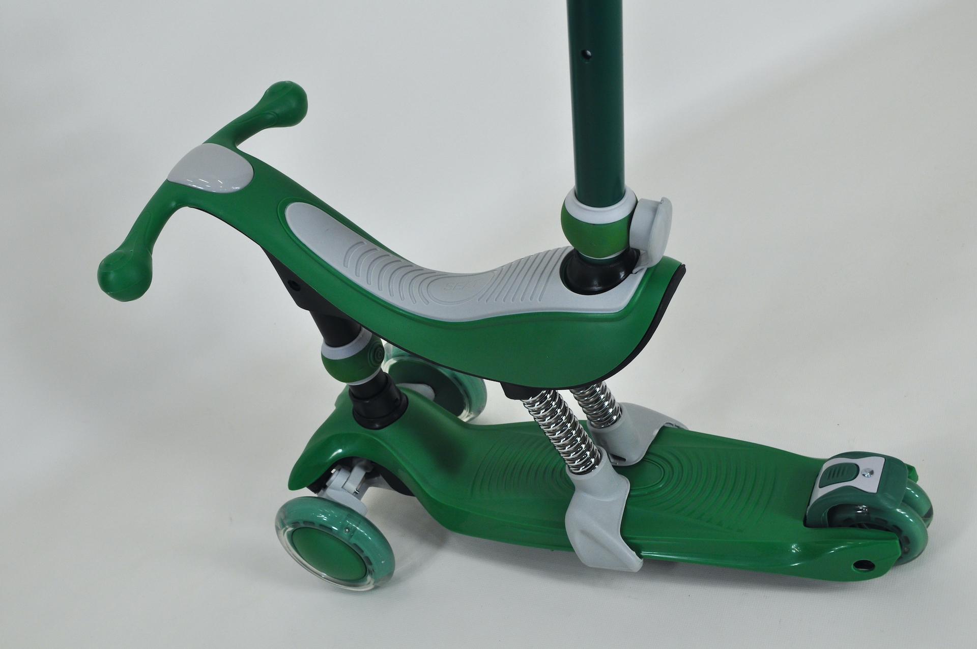 Самокат біговел Maraton Credo 3в1 дитячий триколісний з сидінням та батьківською ручкою Зелений - фото 12 Самокат біговел Maraton Credo 3в1 дитячий триколісний з сидінням та батьківською ручкою Зелений - фото 12