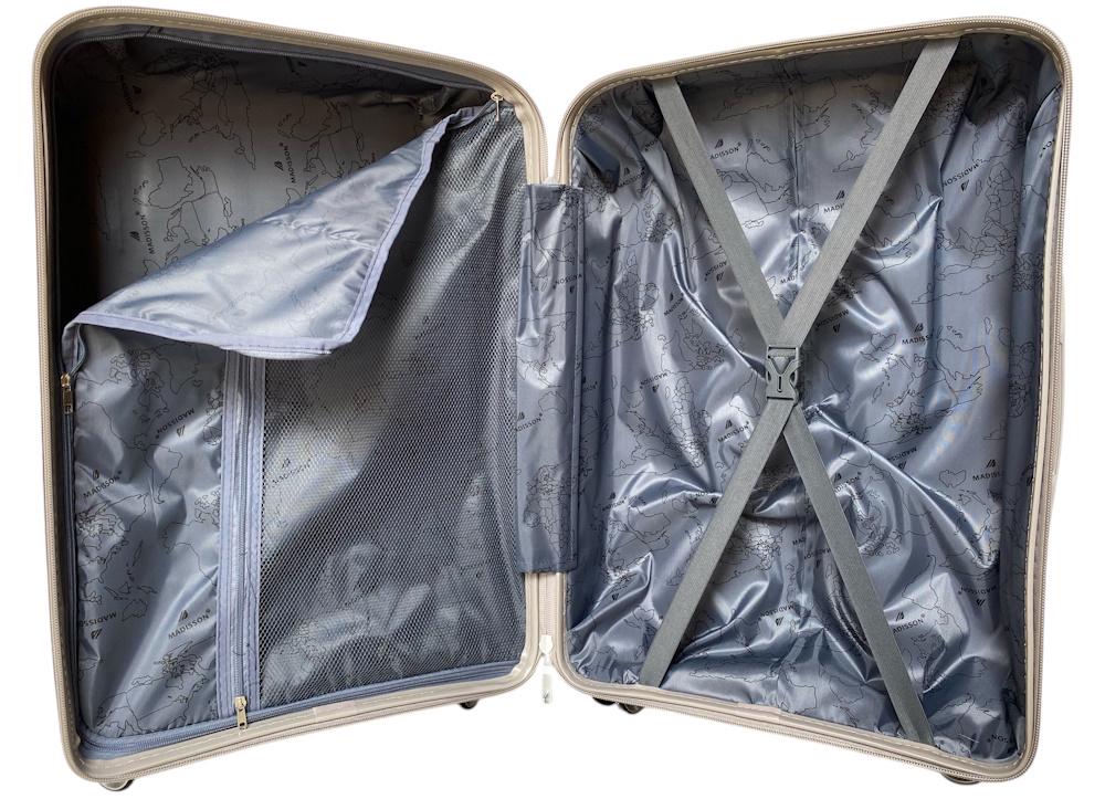 Чемодан средний Madisson Snowball 51103 полипропилен M Шампань - фото 7 Чемодан средний Madisson Snowball 51103 полипропилен M Шампань - фото 7