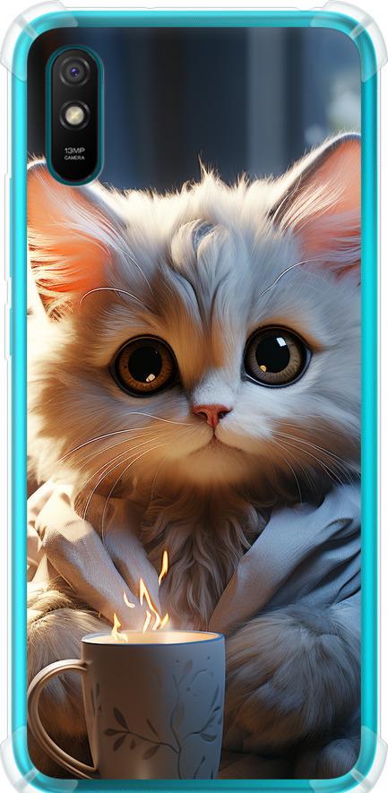 Чехол на Xiaomi Redmi 9A White cat (5646sp-2034-42517)