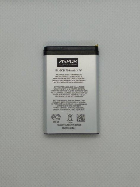 Аккумулятор Aspor для Nokia BL-5CB 1616/C1-02/1280/1800/6230/6230i/3650/6630 (1860523170)