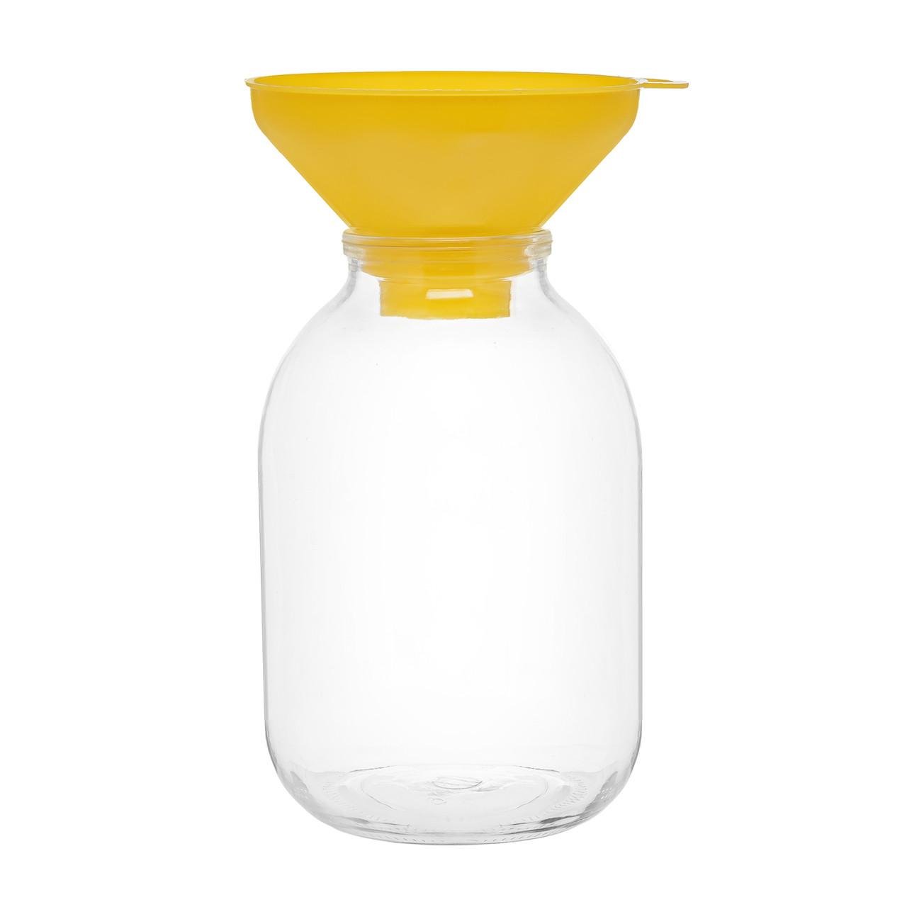 Воронка пластиковая Ø 15,5 см с широким горлом на банку Желтый (1732283724) - фото 2 Воронка пластиковая Ø 15,5 см с широким горлом на банку Желтый (1732283724) - фото 2