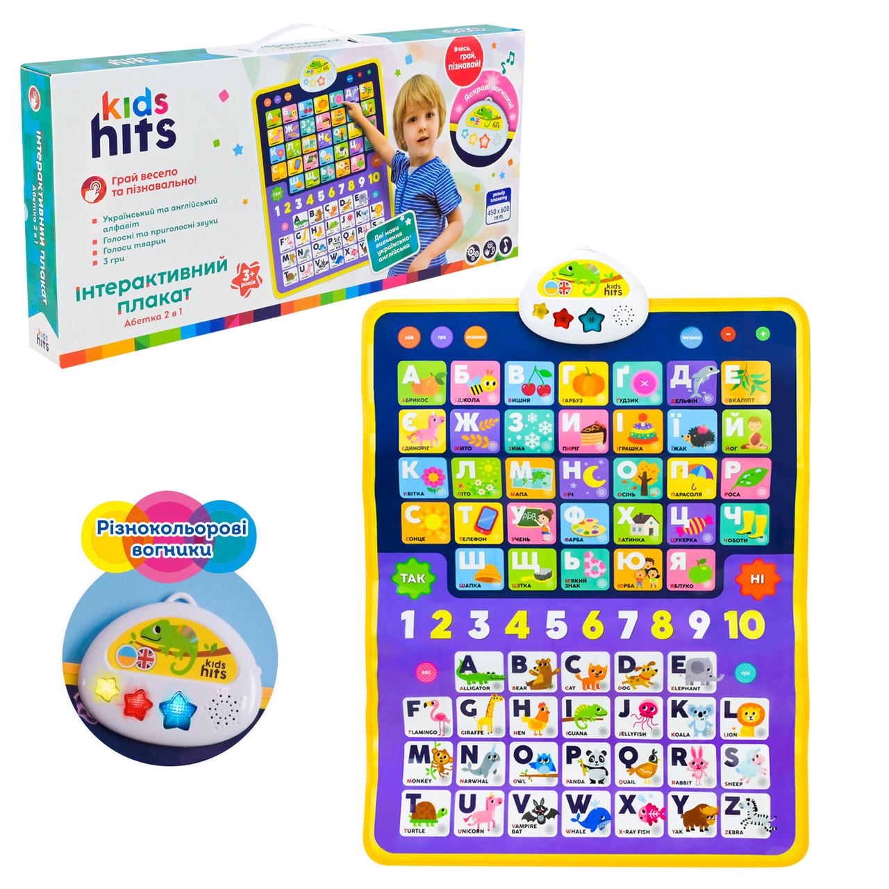 Плакат навчальний Kids Hits Абетка 2в1 (KH07/003) - фото 2