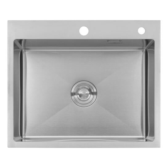 Кухонная мойка Kroner KRP Gebürstet - 6050HM 3,0/1,0 мм 600x500 мм из нержавеющей стали (SVR-CV022802)