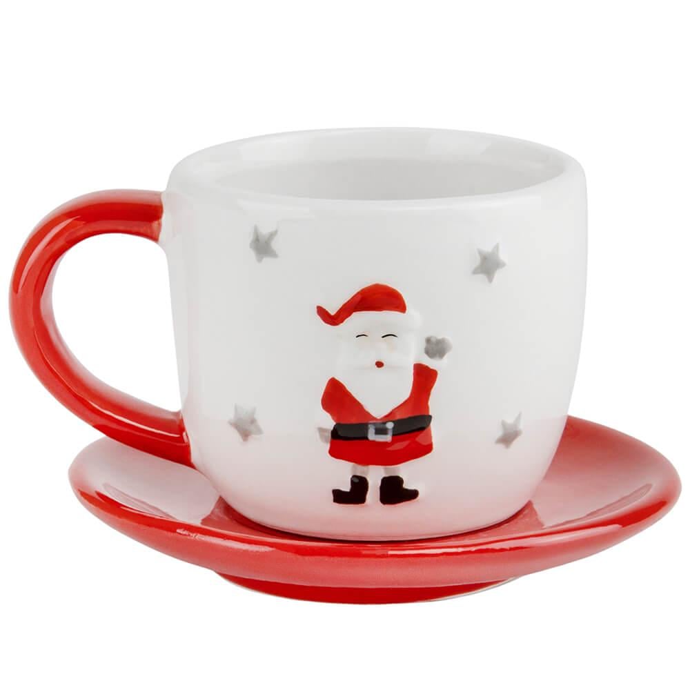 Чашка зі блюдцем Санта (4000-051) - фото 1