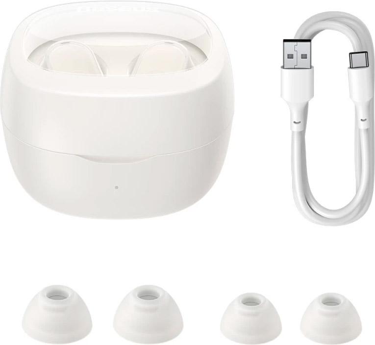 Наушники Baseus Bowie WM02 True Wireless Earphones Creamy White (NGTW180002) - фото 3