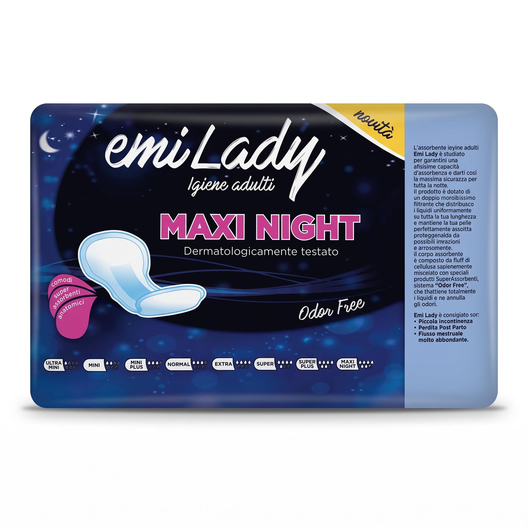 Урологические прокладки женские Emi Lady Maxi Night 7 капель 10 шт. (000007175) Урологические прокладки женские Emi Lady Maxi Night 7 капель 10 шт. (000007175)
