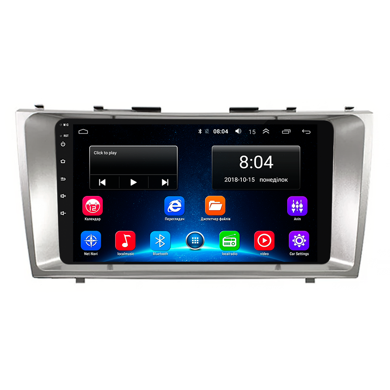 Автомагнитола штатная Lesko Android/GPS/Wi-Fi для Toyota Camry V40 2006-2011 1/16Gb 9,1" (1570799530)