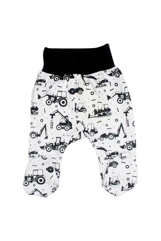 Ползунки детские Трактора 62 см Белый (1763-62) Ползунки детские Трактора 62 см Белый (1763-62)