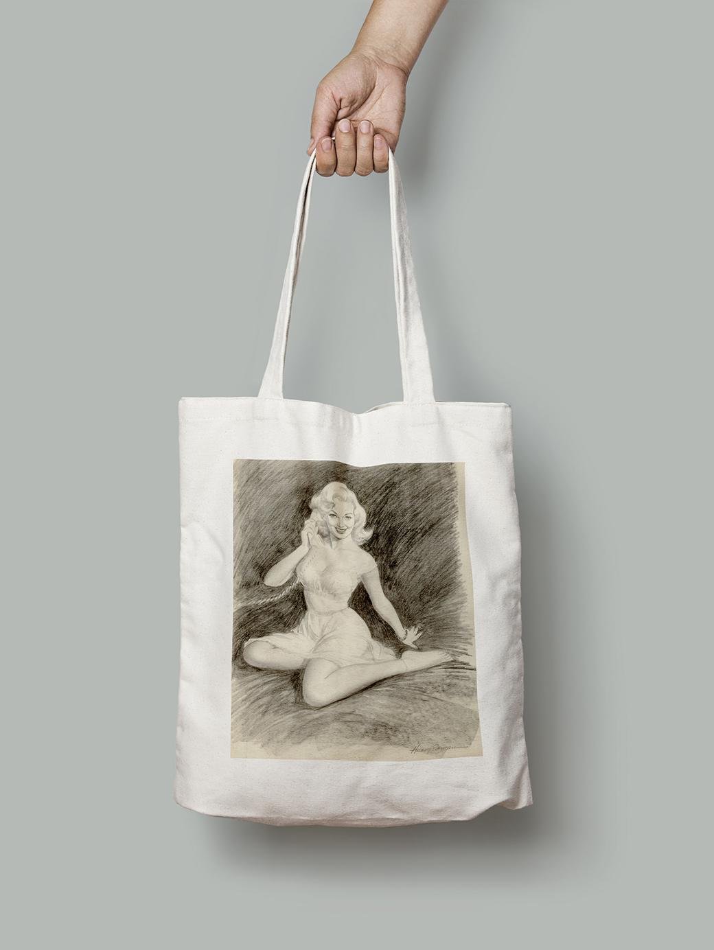 Эко-сумка По телефону. Гарри Экман шопер (pin_up010228_Bag)