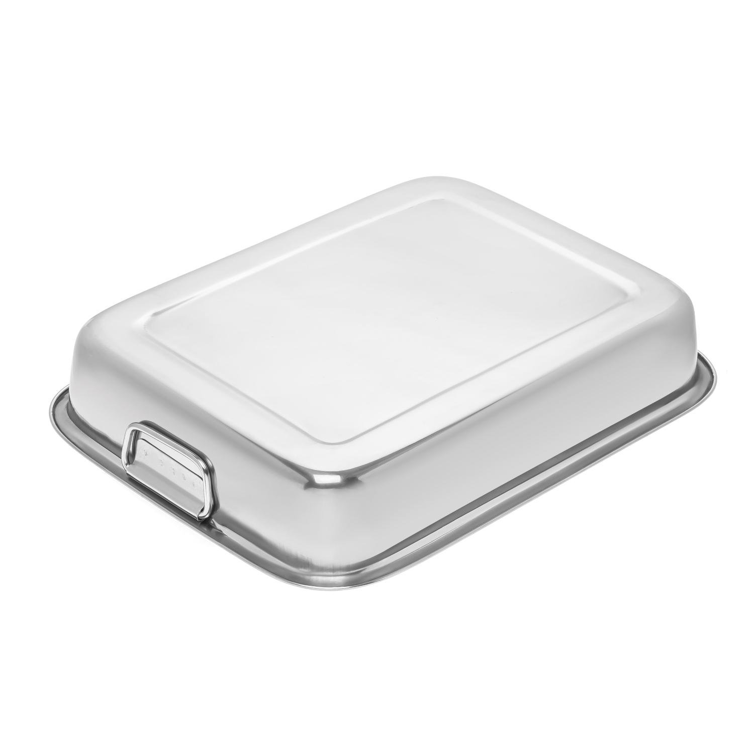 Деко з нержавіючої сталі 37х28х6,2 см (87395) - фото 4 Деко з нержавіючої сталі 37х28х6,2 см (87395) - фото 4