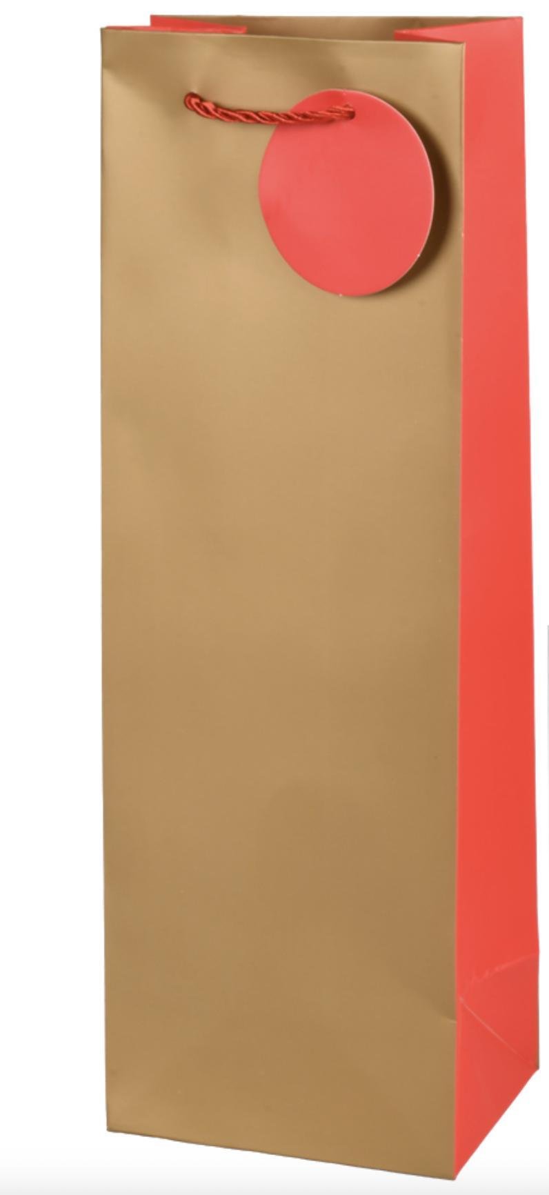 Пакет подарочный бумажный под бутылку Monochrom 12х9х35 см (R34602) Пакет подарочный бумажный под бутылку Monochrom 12х9х35 см (R34602)