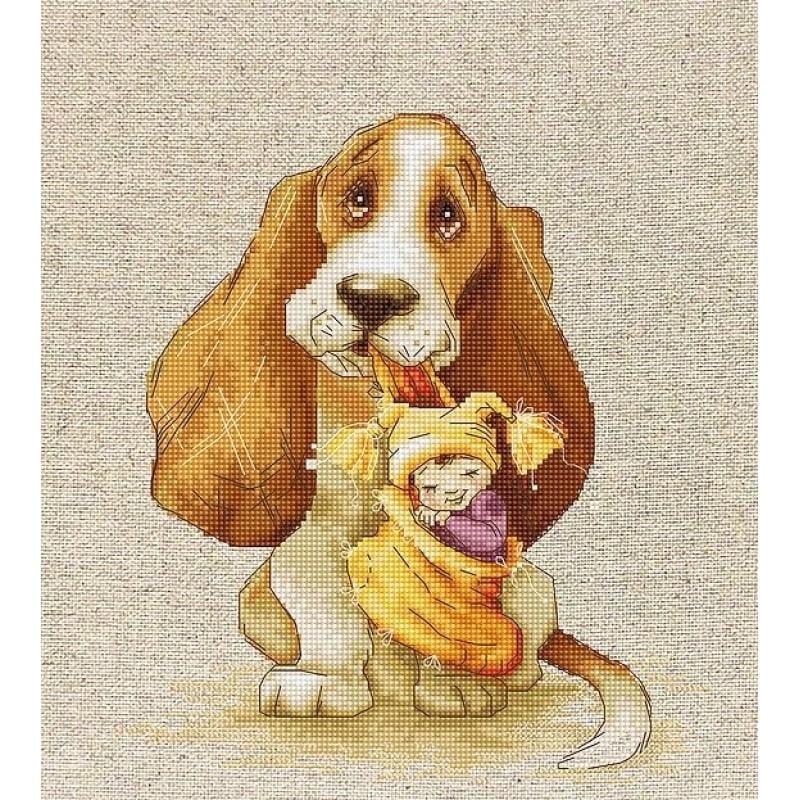 Набор для вышивания крестиком Luca-S B1121 Basset (20009)