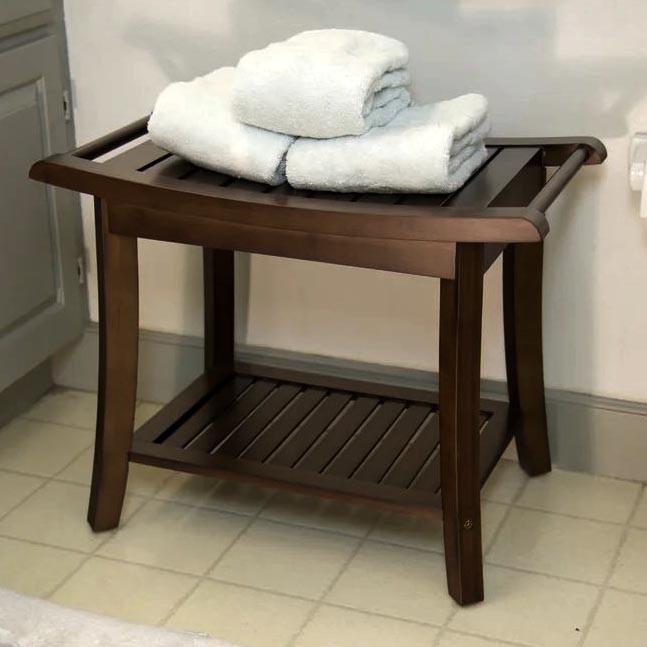 Табурет для ванной из дерева Иридос Капучино (ТВН-011609)