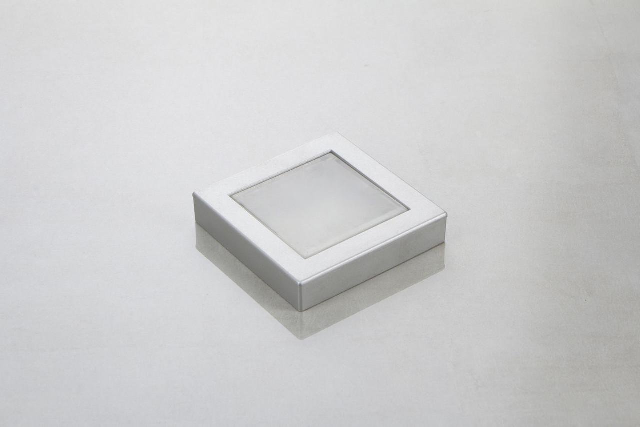 Мебельная ручка Poliplast РП-29 Алюминий с прозрачной вставкой (16834)