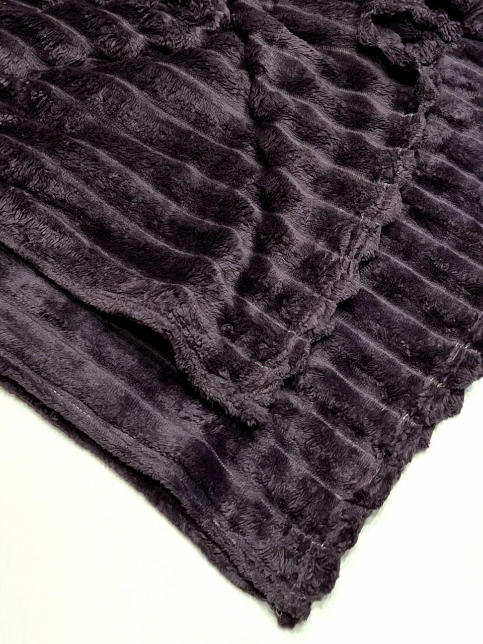 Плед флисовый Шарпей 150x200 см Баклажан (1706) - фото 4