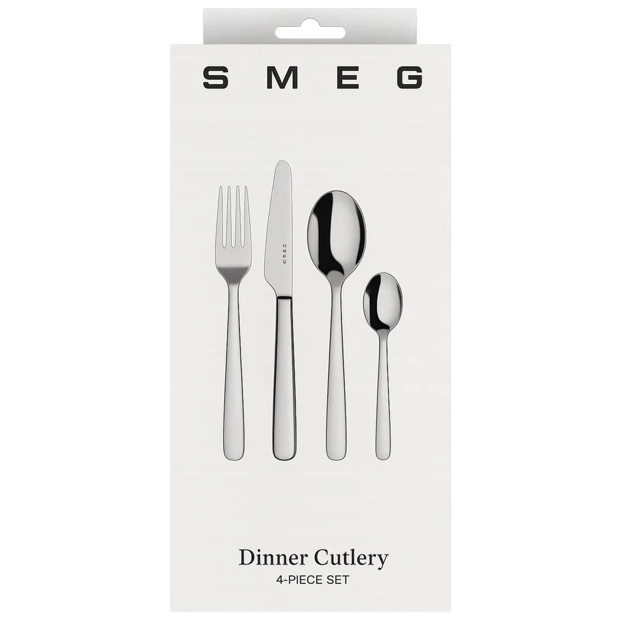 Набір столових приборів SMEG Dinner Cutlery нержавіюча сталь 4 предмети