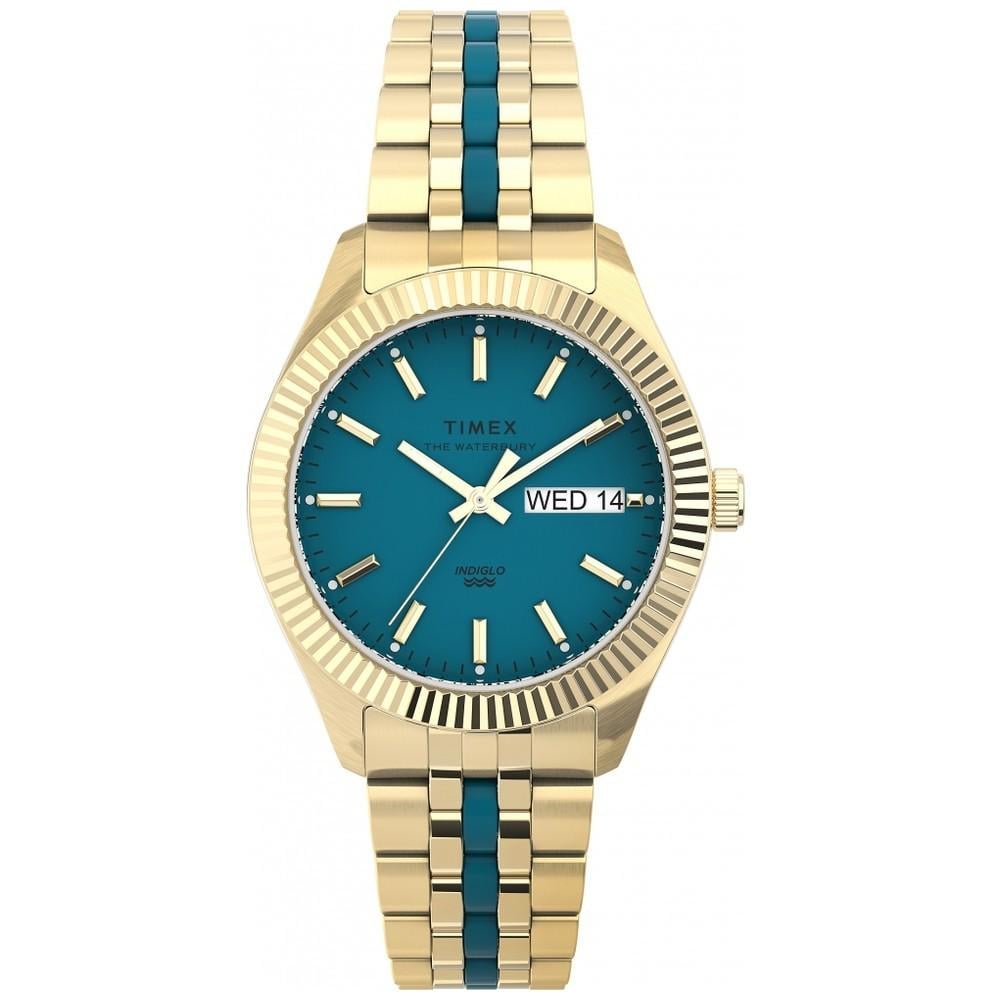 Наручний годинник жіночий Timex Waterbury Boyfriend кварцевий Gold (Tx2u82600)