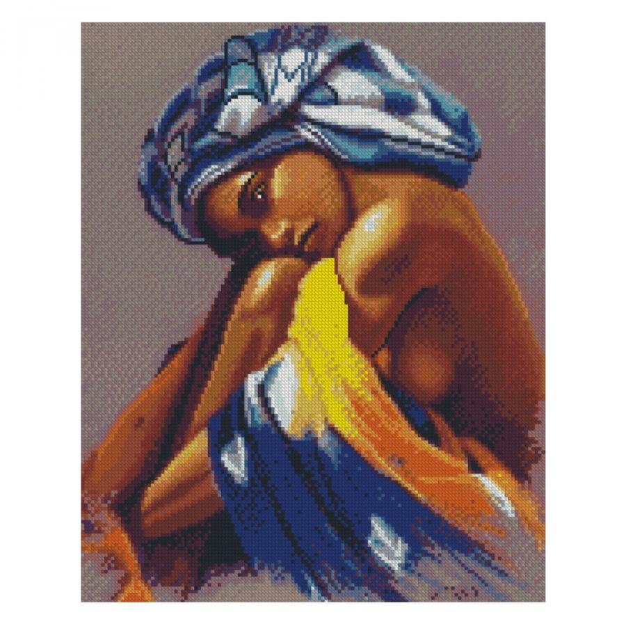 Алмазная мозаика FA40833 Темнокожая красота 40x50 см