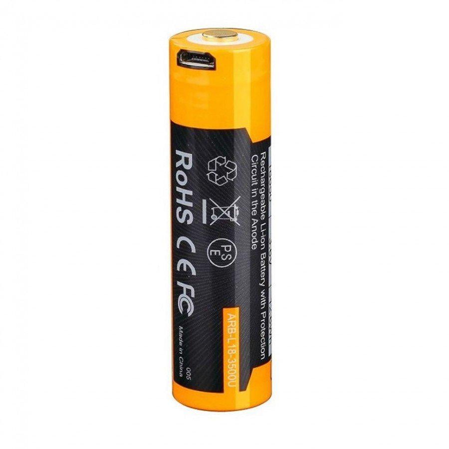 Батарейки Fenix АКБ 18650 3500 mAh Li-ion (USB)