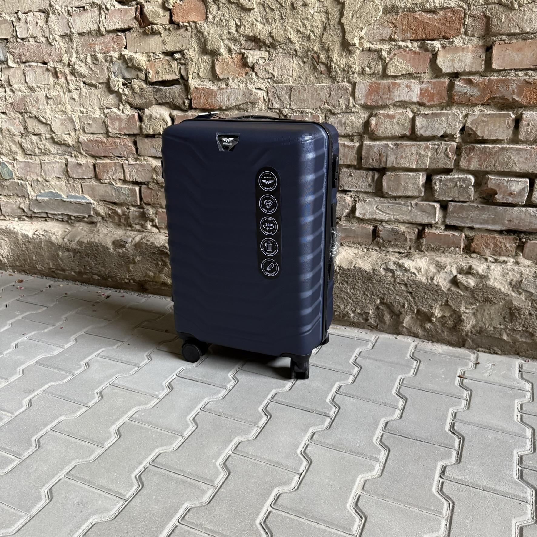 Чемодан Wings PEA01 дорожный М Синий (26557314) - фото 4 Чемодан Wings PEA01 дорожный М Синий (26557314) - фото 4