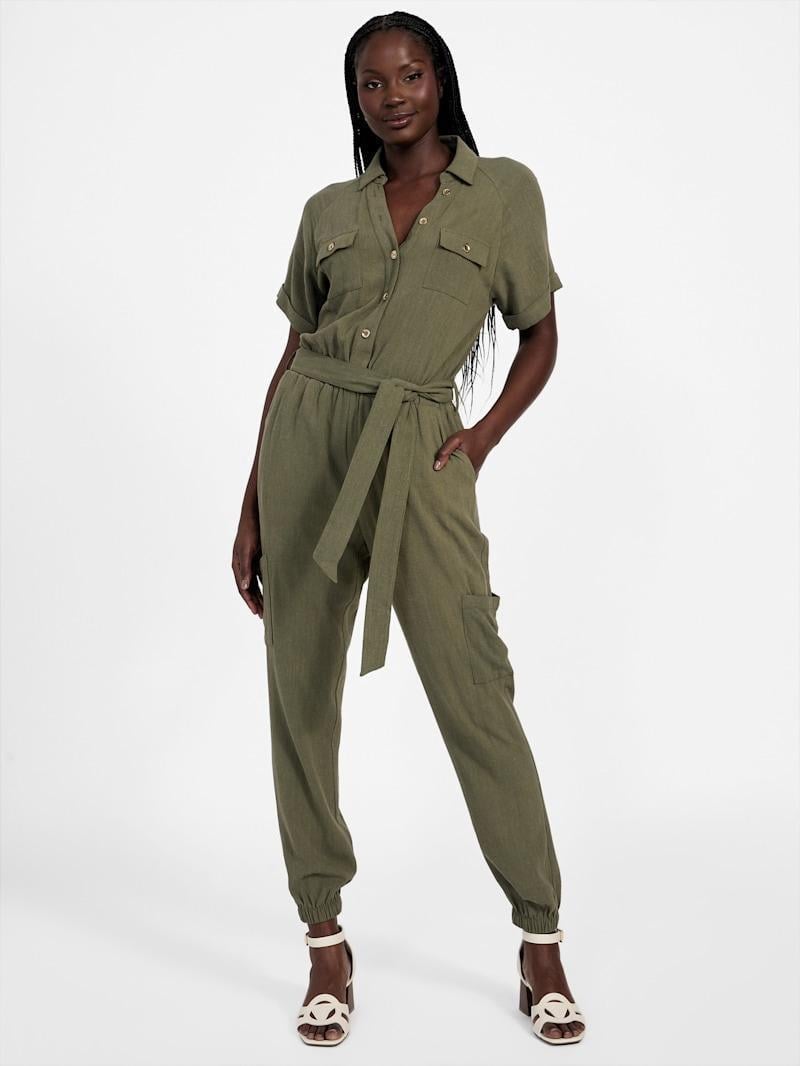 Комбинезон женский Guess Harper Jogger Jumpsuit S Зеленый (7620837582376)