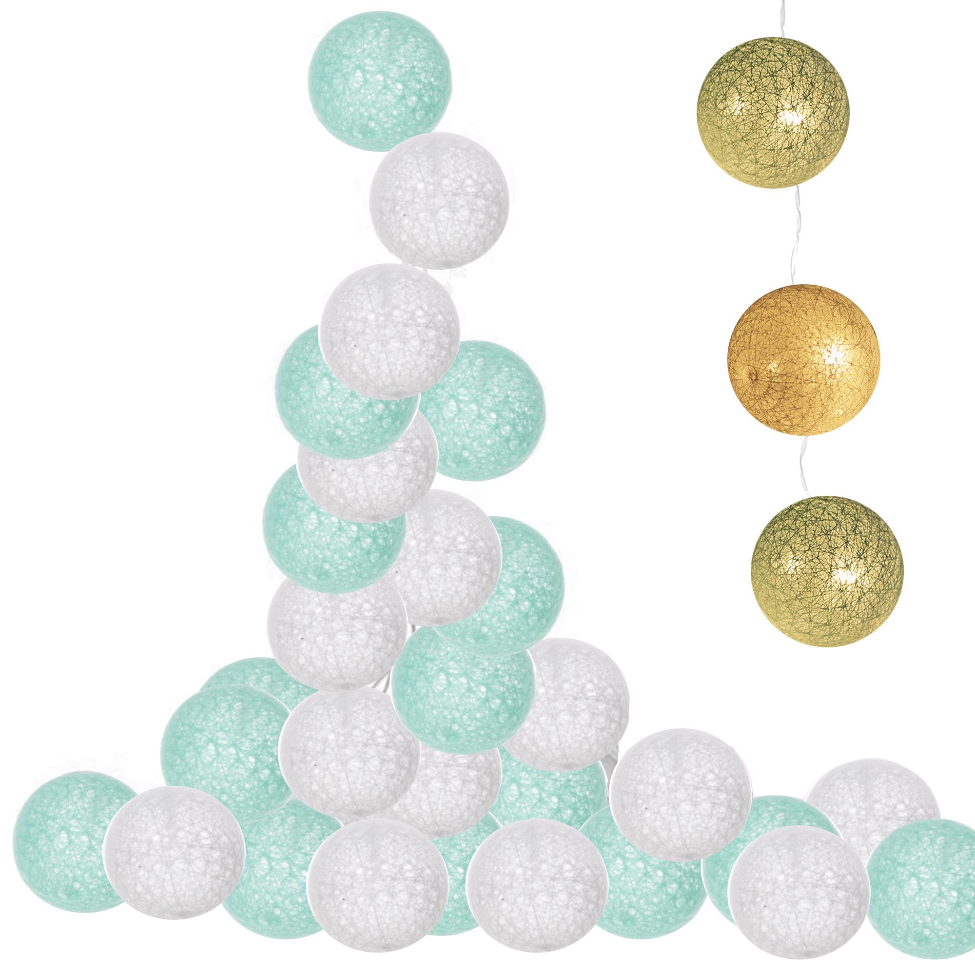 Гірлянда на батарейках Springos Cotton Balls 30 LED 6 м Warm white (CL0052) - фото 5 Гірлянда на батарейках Springos Cotton Balls 30 LED 6 м Warm white (CL0052) - фото 5