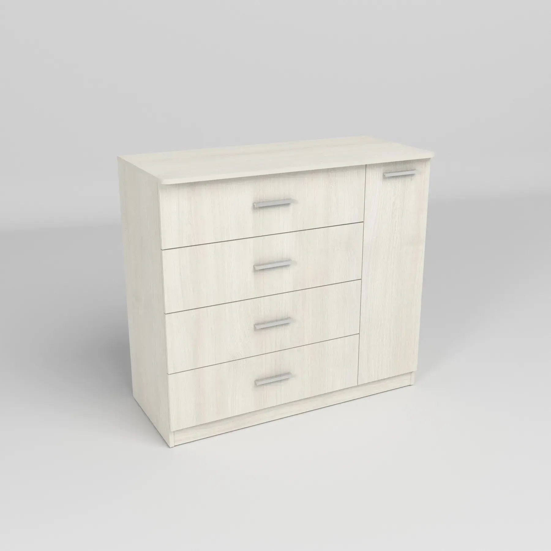 Комод Kontinent Сабріна №2 110х50х100 см Дуб Шамоні Світлий (58932978) - фото 2 Комод Kontinent Сабріна №2 110х50х100 см Дуб Шамоні Світлий (58932978) - фото 2