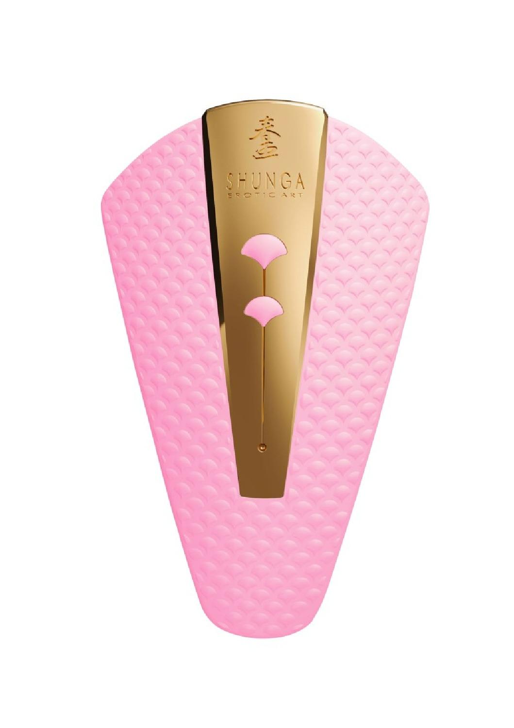 Вибратор для клитора Shunga Obi 11,5x7 см Нежно-розовый (SH901024)