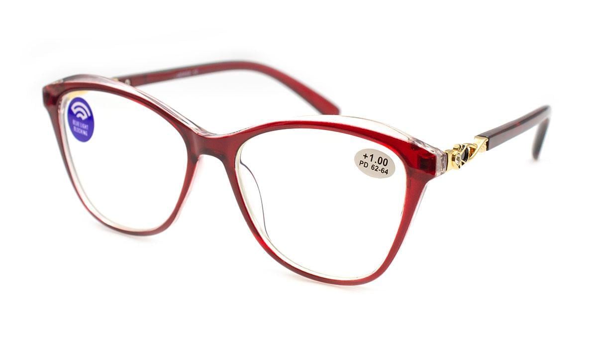 Окуляри для зору в пластиковій оправі Verse 23148-C3 Blue Blocker +1,25 (26888131)