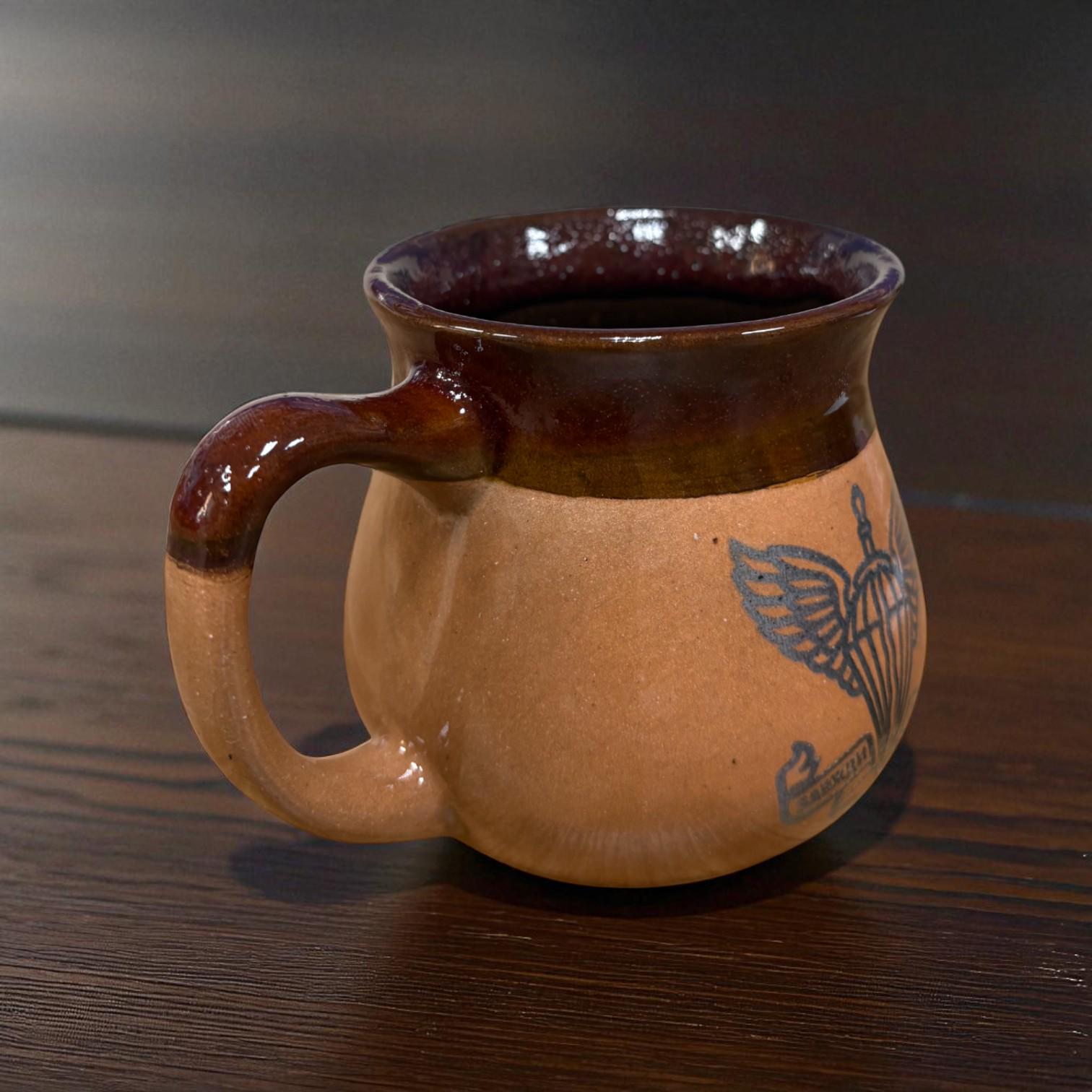 Чашка ДШВ ручная работа 450 мл Красный (28926817) - фото 2 Чашка ДШВ ручная работа 450 мл Красный (28926817) - фото 2