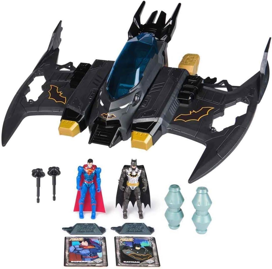 Бетлитак с фигурками Бэтмена и Супермена DC Comics Metal Force Transforming Batwing 2-in-1 (6070889)