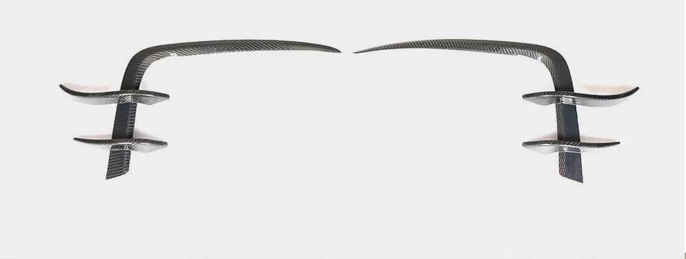 Накладки на передний бампер DDCarbon Flap V2 для S-Line 2016-2020 для Audi A5 2016-2025 гг. карбон (133066)