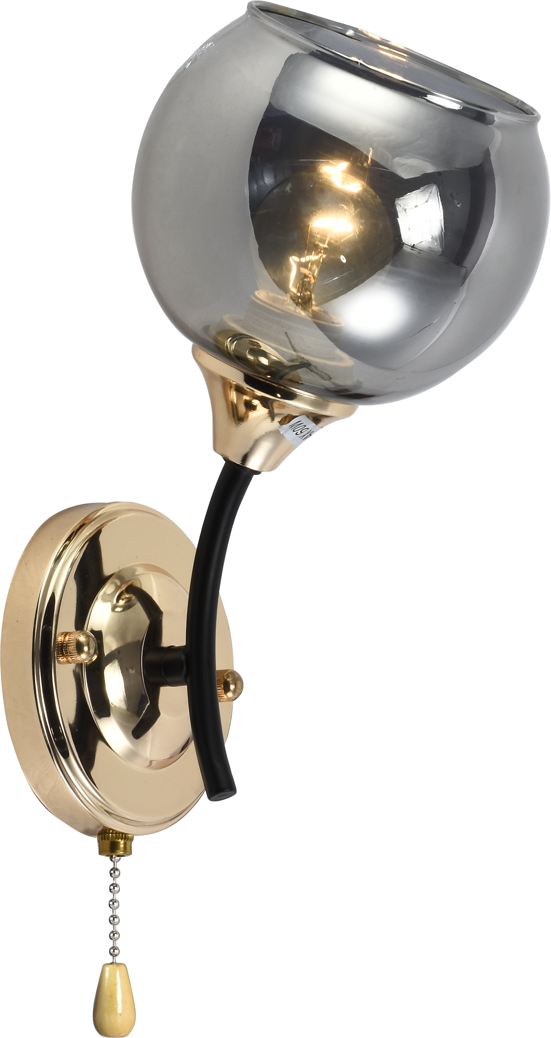 Бра настенное Interees IS XA1353A-1 BK+Gold/Chrome