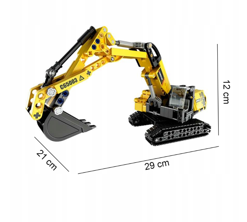 Конструктор детский CaDa Экскаватор для мальчика 467 дет. (22774749) - фото 3