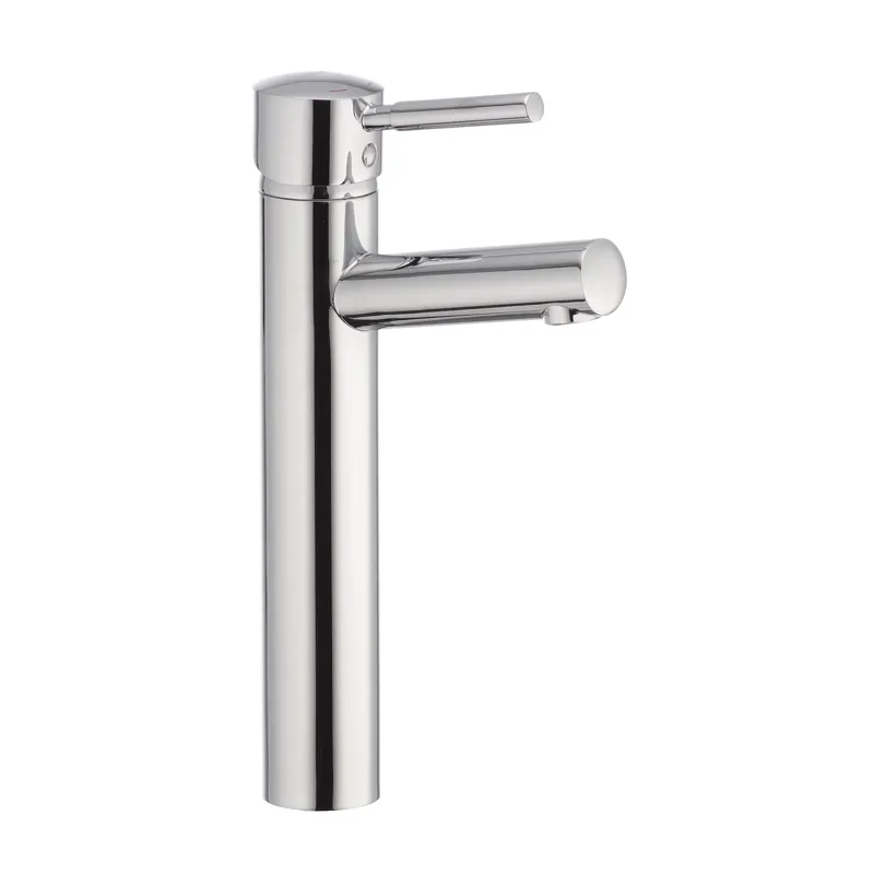 Смеситель для умывальника Haiba Hans 001 высокий из латуни Стальной (HB0841)