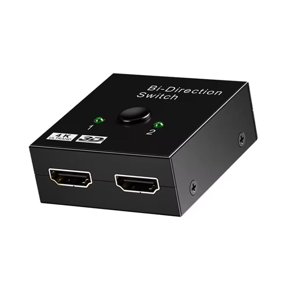 Свич двунаправленный KVM HDMI to 2x HDMI Bi-DirectIon Switch 4K 30Hz Black (500444)