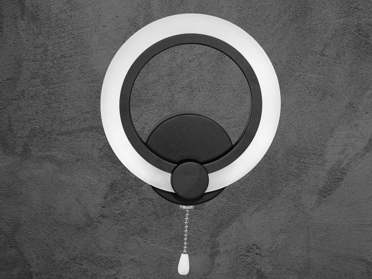 Настенный светильник в спальню 12W A8022-1BK-LS Черный (2437060114) - фото 4