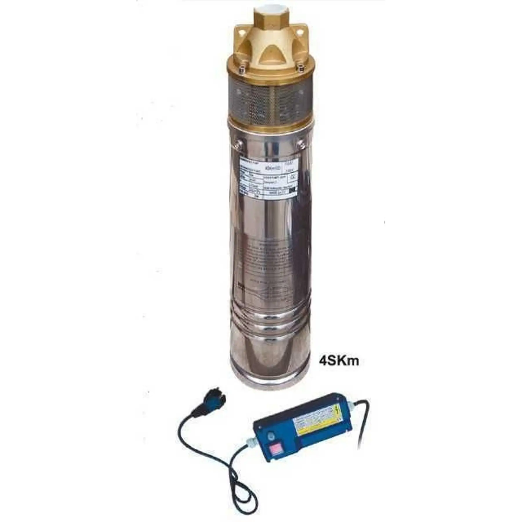 Свердловиний насос вихровий VOLKS pumpe 4SKm150 з пультом та кабелем 15 м 1,1 кВт (000013432) - фото 2